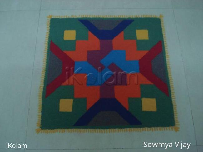 Rangoli: Dotted kolam 10*10