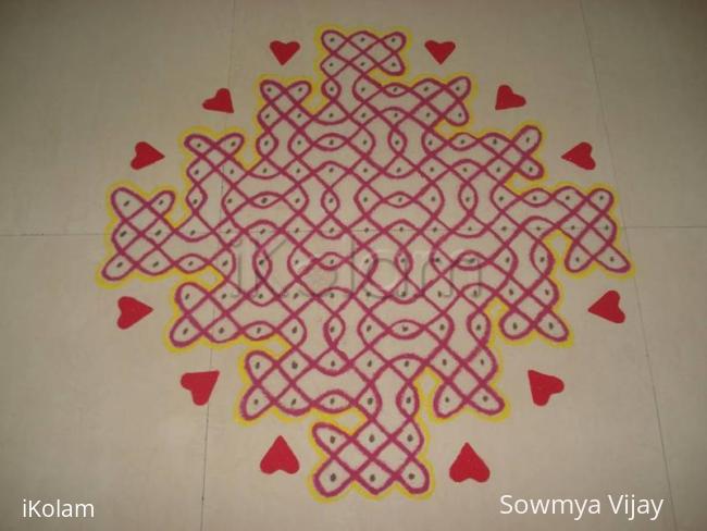 Rangoli: Valentines Day kolam