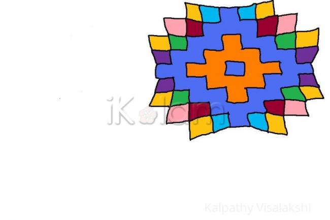 Rangoli: simple free design kolam