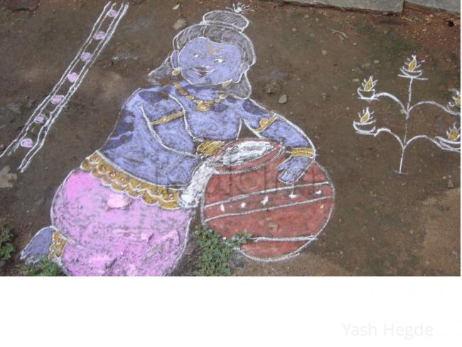 Rangoli: Benne Krishna 