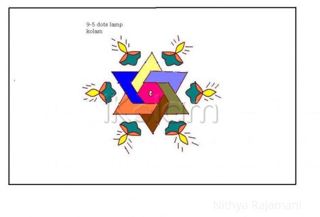 Rangoli: dotted kolam