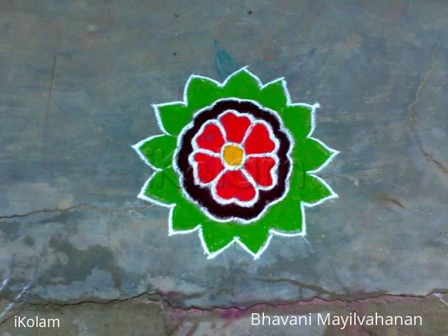 Rangoli: apartment margazhi