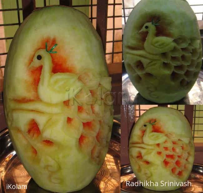 Rangoli: fruit carving