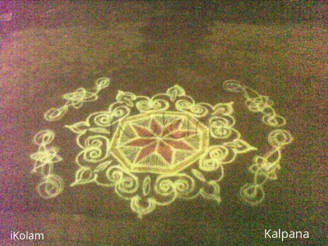 Rangoli: New year nite kolam