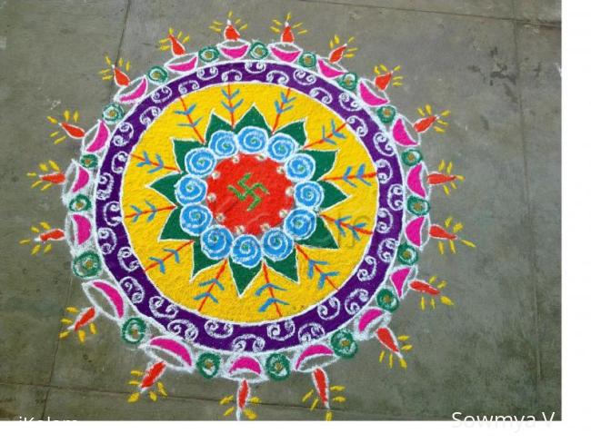 Rangoli: Rangoli for diwali competition 2010