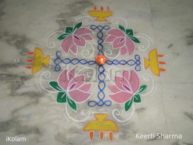 Rangoli: Rangoli near Puja