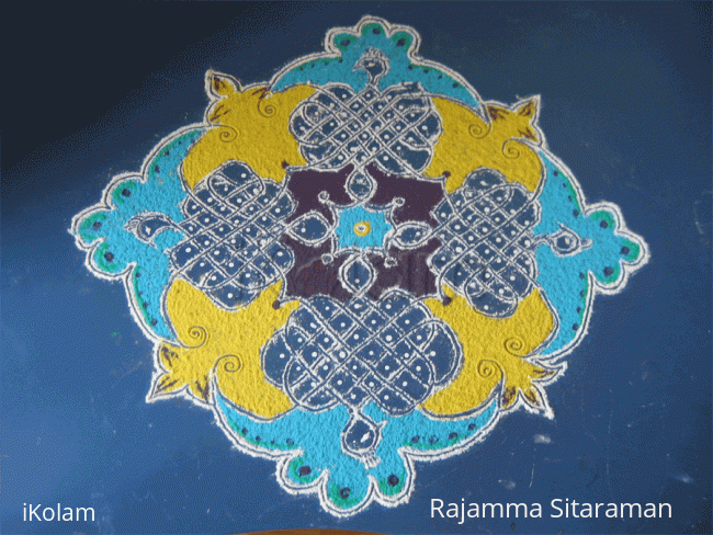 Rangoli: Dotted Mayil