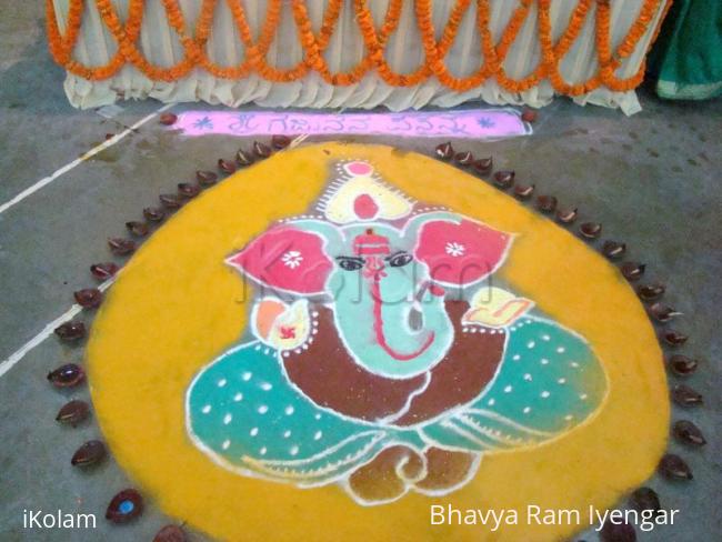 Rangoli: Ganesha Rangoli