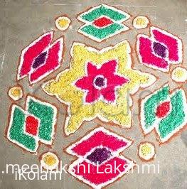 Rangoli: Diamond kolam