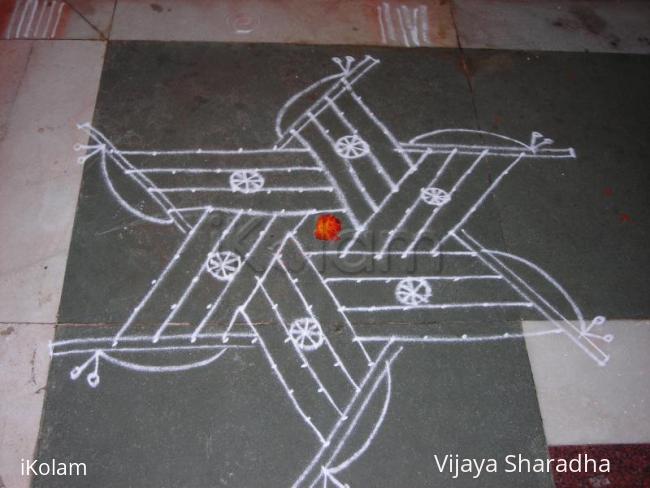 Rangoli: Republic day kolam