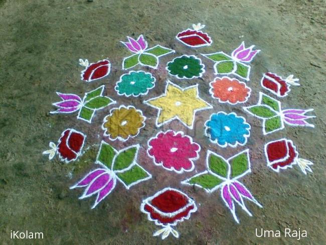 Rangoli: marghali kolam