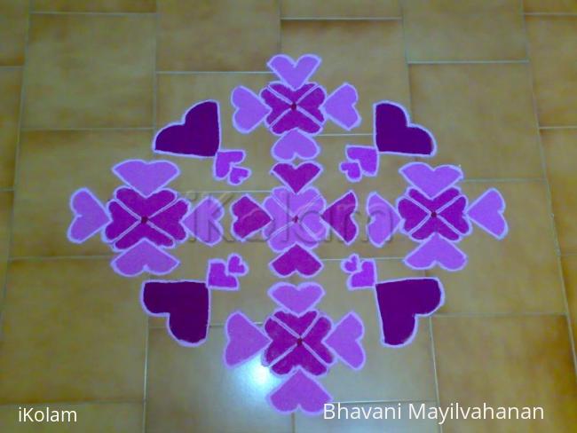 Rangoli: VALENTINE DAY KOLAM