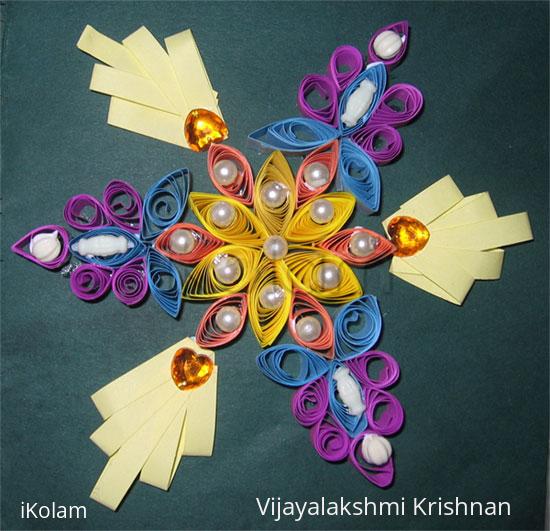 Rangoli: quilling kolam