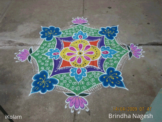 Rangoli: Happy Tamil new year!