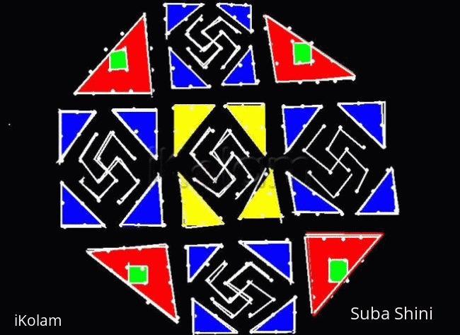 Rangoli: Swastik Rangoli