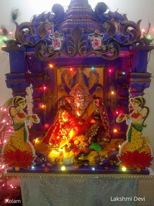 Rangoli: Ganapati decoration