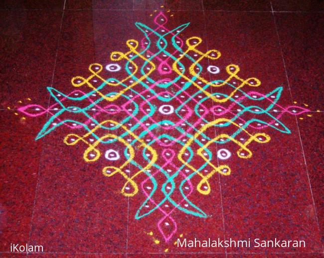 Rangoli: 15 - 1 dots kolam