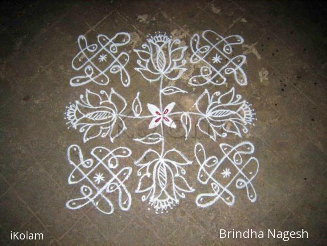 Rangoli: 15 x 1 Kolam no. 2