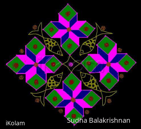 Rangoli: 15 to 1 dotted kolam