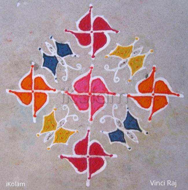 Rangoli: 15x1 Kolam-2