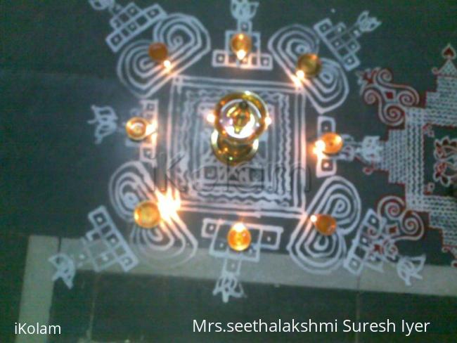 Rangoli: Kartigai padi kolam