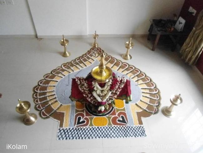 Rangoli: Bhagavathy Sevai 6