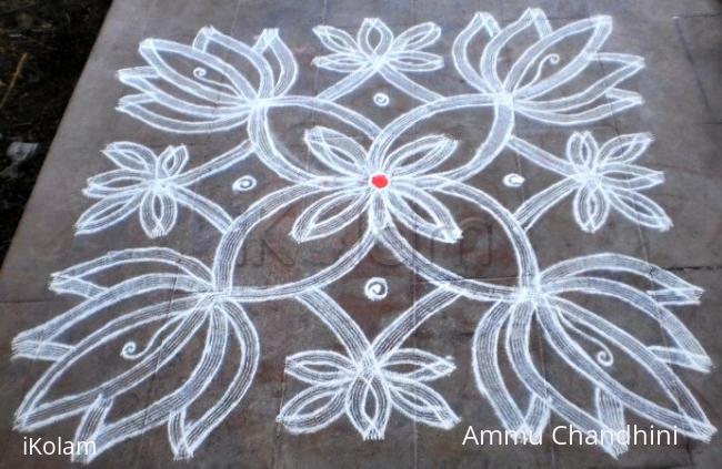 Rangoli: 9x9 DOTTED KOLAM