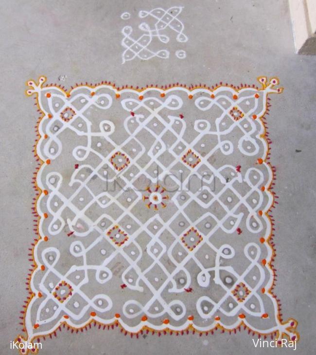 Rangoli: 9x9 Dot Kolam