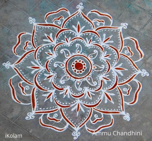 Rangoli: AADI 1ST SEVVAI KOLAM