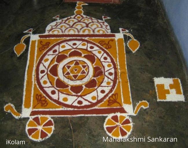 Rangoli: Bhagavathy Sevai