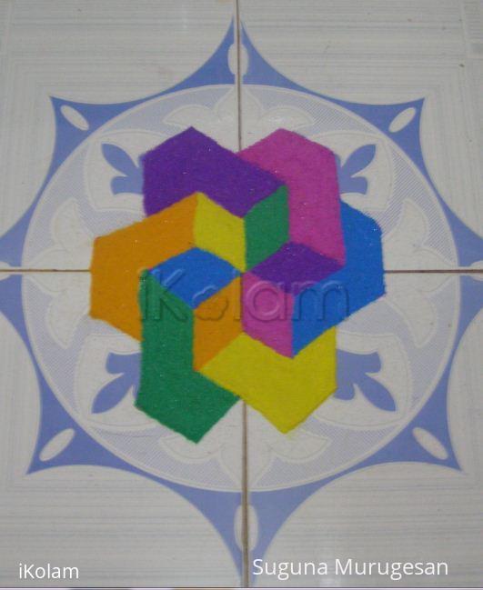 Rangoli: dotted kolam