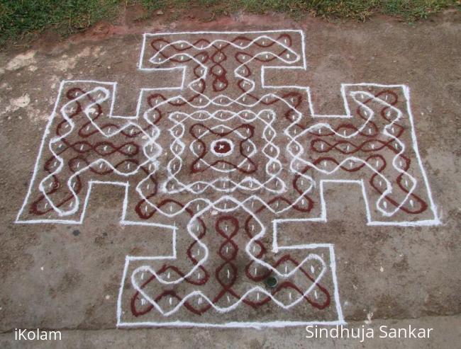 Rangoli: Ugadi Chikku Padikolam