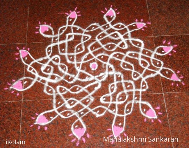 Rangoli: Small chikku kolam