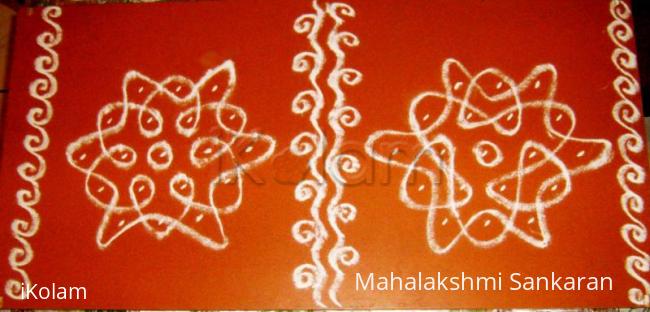 Rangoli: 5-3 dots kolam