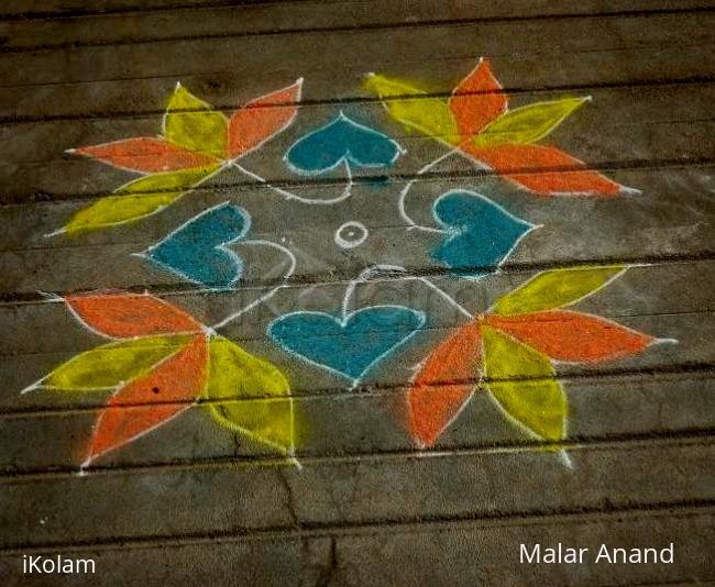 Rangoli: Simple kolam