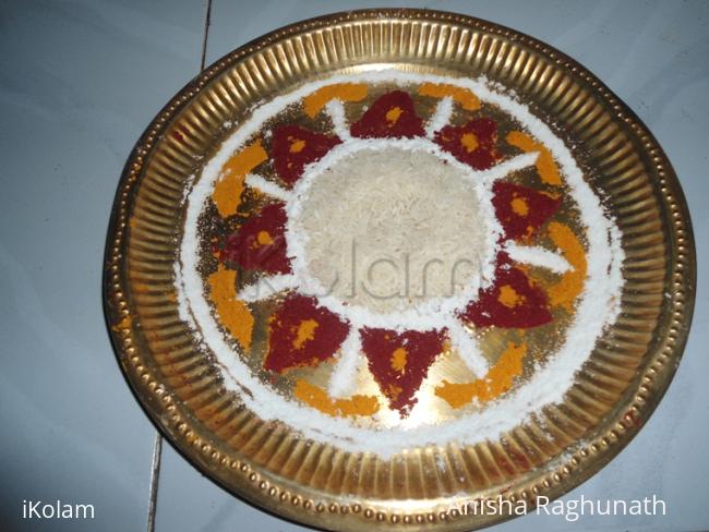 Rangoli: aarti plate