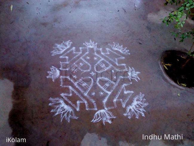 Rangoli: shiv ling