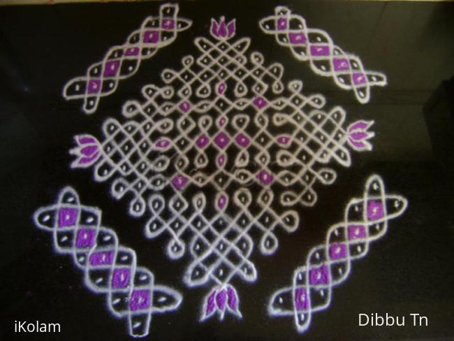 Rangoli: 15 x 1 Kolam