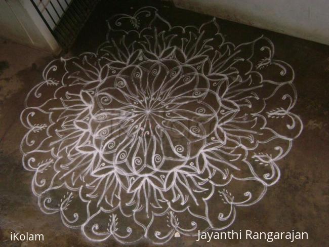 Rangoli: Karthigai deepam1