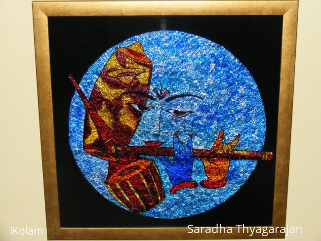 Rangoli: glass painting