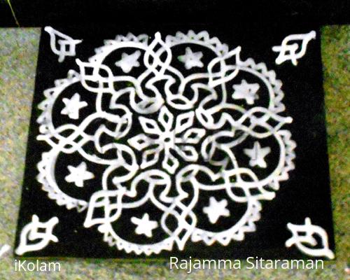 Rangoli: Morning white ragam