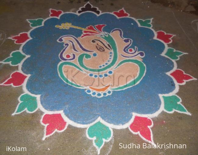 Rangoli: GANESHA KOLAM