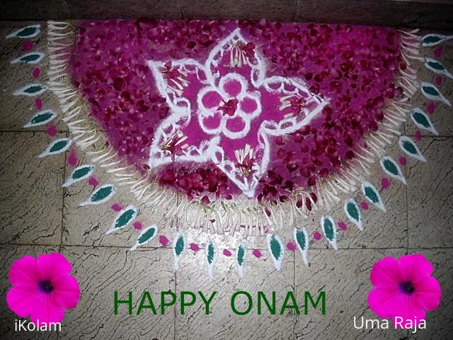 Rangoli: happy onam