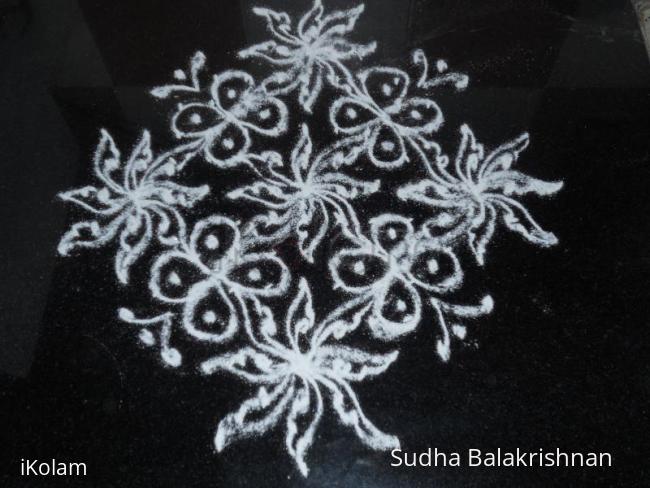 Rangoli: counter top kolam