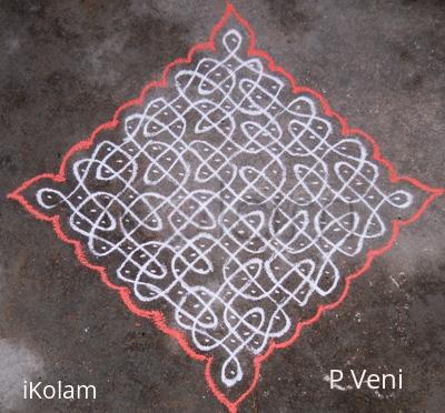 Rangoli: 15*1 KOLAM (sikku kolam-84)