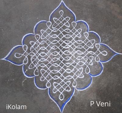 Rangoli: 15*1 KOLAM(sikku kolam-83)