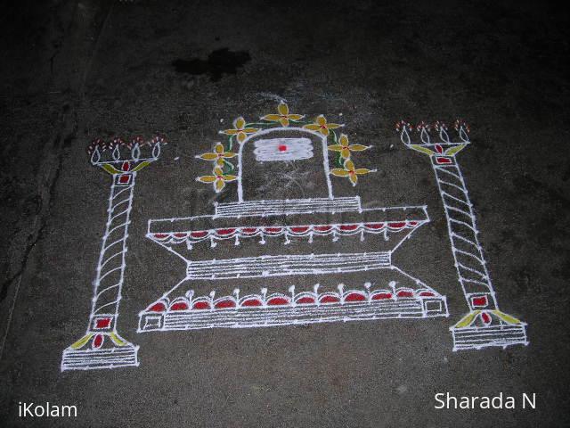 Rangoli: Shivarathri Kolam