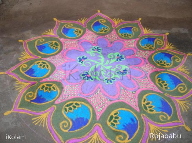 Rangoli: pongal kolam