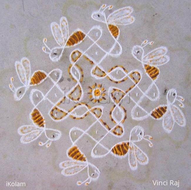 Rangoli: Honey Bees