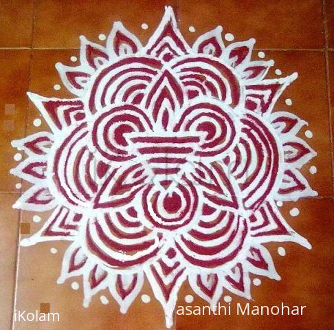 Rangoli: Friday Line Kolam